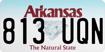 AR license plate 813UQN