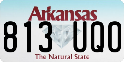 AR license plate 813UQO