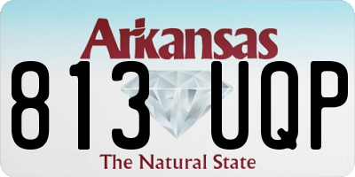 AR license plate 813UQP
