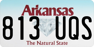 AR license plate 813UQS