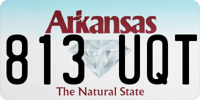 AR license plate 813UQT