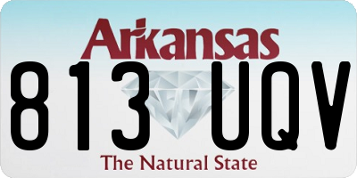 AR license plate 813UQV