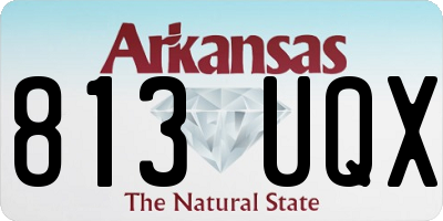 AR license plate 813UQX