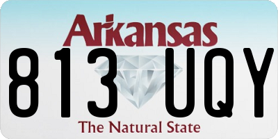AR license plate 813UQY