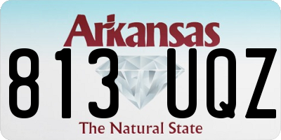 AR license plate 813UQZ