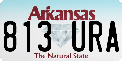 AR license plate 813URA