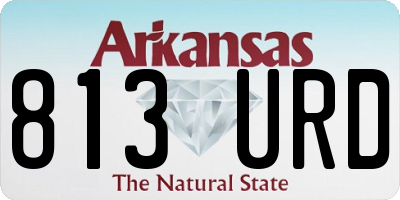 AR license plate 813URD