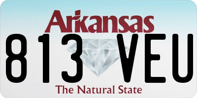 AR license plate 813VEU