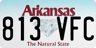 AR license plate 813VFC