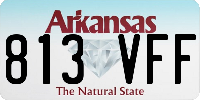 AR license plate 813VFF