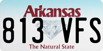 AR license plate 813VFS