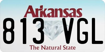 AR license plate 813VGL