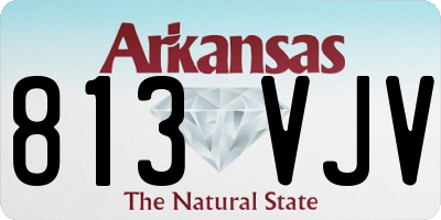 AR license plate 813VJV