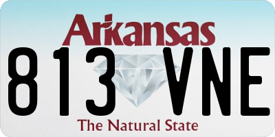AR license plate 813VNE