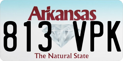 AR license plate 813VPK