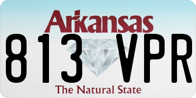 AR license plate 813VPR