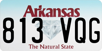 AR license plate 813VQG