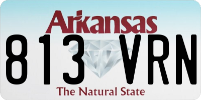 AR license plate 813VRN