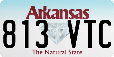 AR license plate 813VTC