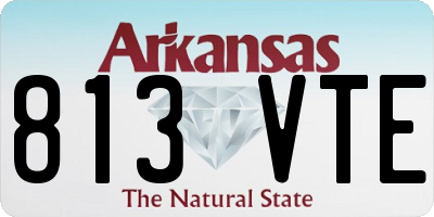 AR license plate 813VTE
