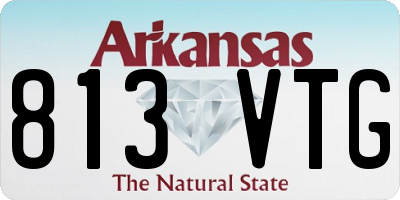 AR license plate 813VTG