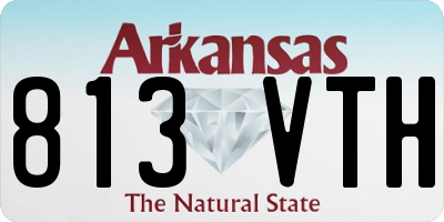 AR license plate 813VTH