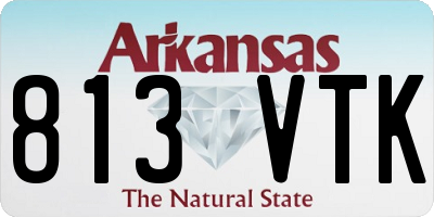 AR license plate 813VTK