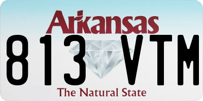 AR license plate 813VTM