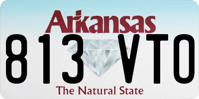AR license plate 813VTO
