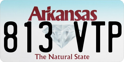 AR license plate 813VTP