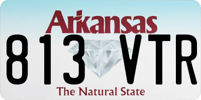 AR license plate 813VTR