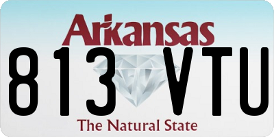 AR license plate 813VTU