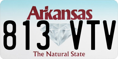AR license plate 813VTV