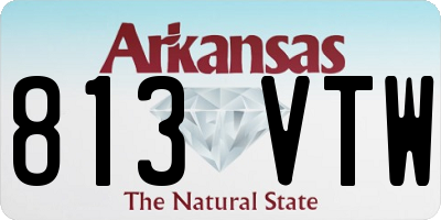 AR license plate 813VTW
