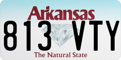 AR license plate 813VTY