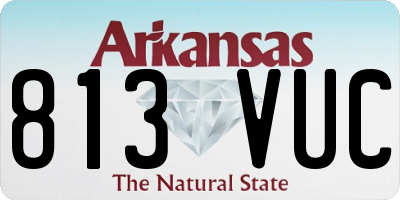 AR license plate 813VUC