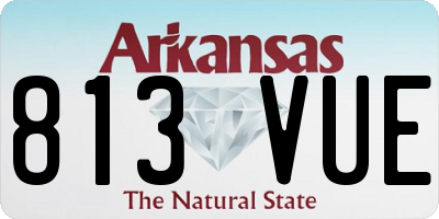 AR license plate 813VUE