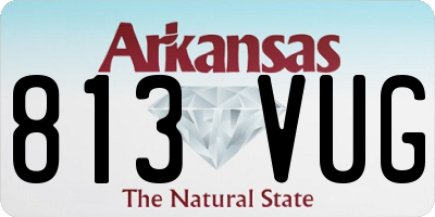 AR license plate 813VUG