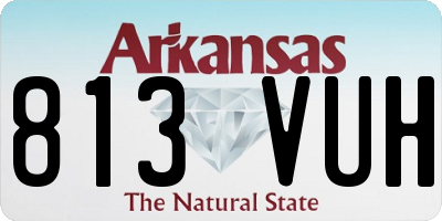 AR license plate 813VUH