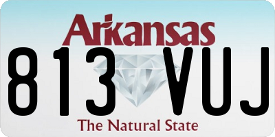 AR license plate 813VUJ