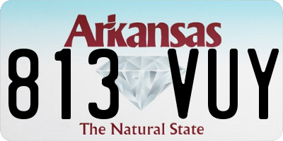 AR license plate 813VUY