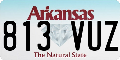 AR license plate 813VUZ