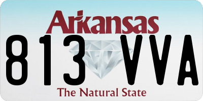 AR license plate 813VVA