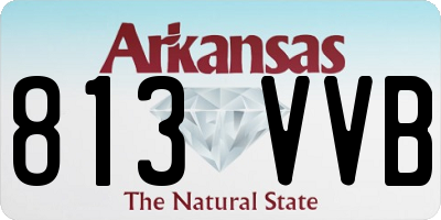 AR license plate 813VVB