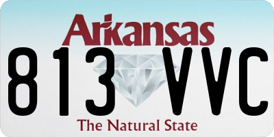 AR license plate 813VVC