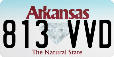 AR license plate 813VVD