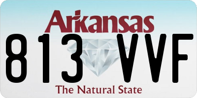 AR license plate 813VVF