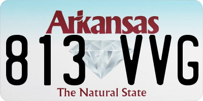 AR license plate 813VVG