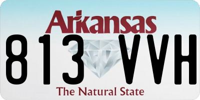 AR license plate 813VVH