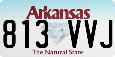 AR license plate 813VVJ